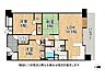 間取り：開放感のある角部屋は南向きで日当たり良好！全居室6帖以上で、各部屋に収納付きの3LDKはスッキリとゆとりある暮らしを実現します。