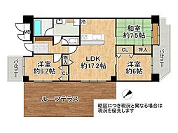 ネオハイツ東生駒 3LDKの間取図画像