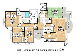 東急ドエル・アルス高の原1東棟 4LDKの間取図画像