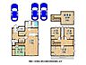 間取り：広々LDK17帖に和室が隣接する2階建4LDK
