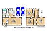間取り：全居室収納完備で、お部屋を広くお使いいただけます！
