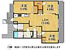 間取り：南向きバルコニーから採光そそぐお部屋