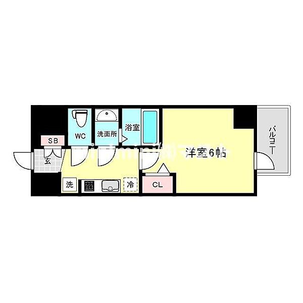 プレサンス天王寺　勝山 903｜大阪府大阪市天王寺区勝山4丁目(賃貸マンション1K・9階・21.66㎡)の写真 その2