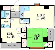 サウスパイン 402 ｜ 大阪府大阪市西成区梅南2丁目（賃貸マンション2LDK・4階・58.03㎡） その2