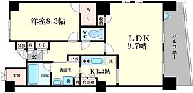 ロイヤルパークス桃坂  ｜ 大阪府大阪市天王寺区筆ケ崎町5番地38号（賃貸マンション1LDK・7階・59.64㎡） その2