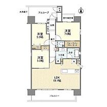 レ・ジェイド南港HANA-TERRACE  ｜ 大阪府大阪市住之江区南港中5丁目（賃貸マンション3LDK・11階・81.02㎡） その2