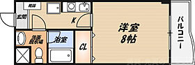 CASA・SOL  ｜ 大阪府高槻市野見町（賃貸マンション1K・4階・22.56㎡） その2