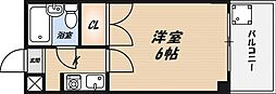 ハイツ江東1 1Kの間取図画像