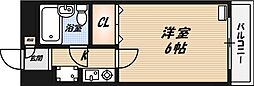 ハイツオーキタ土橋 1Kの間取図画像