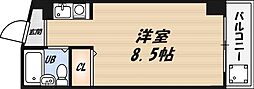 プレミアムコート ワンルームの間取図画像