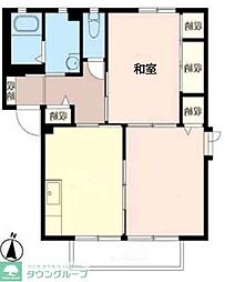 東武越生線 武州長瀬駅 徒歩2分の賃貸アパート 1階2DKの間取り