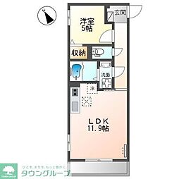 スレッド 2階1LDKの間取り