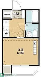 西武池袋線 西所沢駅 徒歩5分の賃貸アパート 2階1Kの間取り