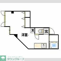 フレンドシップ坂戸 ワンルームの間取図画像