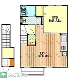 アステール 1LDKの間取図画像