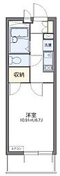レオパレスマイム 1Kの間取図画像