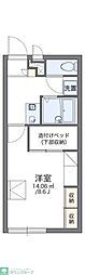 レオパレスTATSUMI 1Kの間取図画像