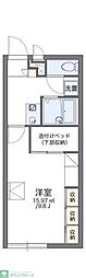 レオパレス一本杉 1Kの間取図画像