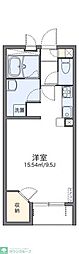 レオネクスト松軒 1Kの間取図画像