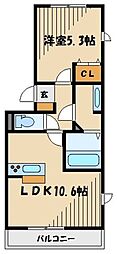 匠乃館B 1LDKの間取図画像
