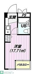 キャッスルマンション狭山祇園 ワンルームの間取図画像