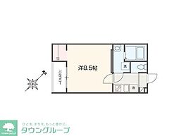 MELLAS新狭山III 1Kの間取図画像