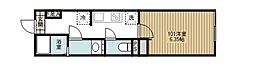 カインドネス狭山ヶ丘South 1Kの間取図画像