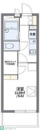 レオパレス金華苑 1Kの間取図画像