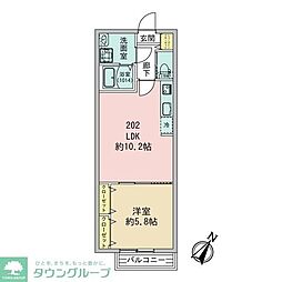 新～ARATA～ 1LDKの間取図画像