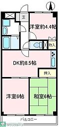 ワコーレ狭山 3DKの間取図画像