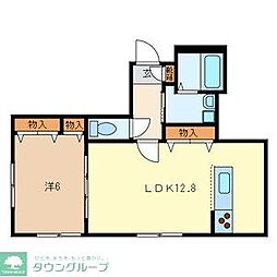 BuenosGion 1LDKの間取図画像