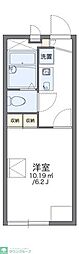 レオパレスササ井 1Kの間取図画像