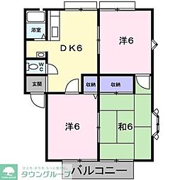 農住メゾンプレミールA 3DKの間取図画像