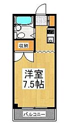 パステルハウス ワンルームの間取図画像