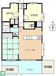 ライオンズマンション川越南古谷第2 2SLDKの間取図画像