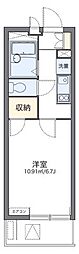 東武東上線 川越駅 徒歩7分の賃貸マンション 3階1Kの間取り