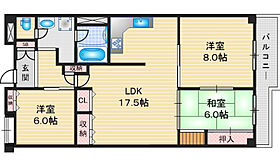 ベラディール1 400 ｜ 大阪府茨木市真砂２丁目（賃貸マンション3LDK・4階・85.52㎡） その2