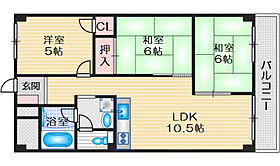 吉田マンション東雲パートI 302 ｜ 大阪府茨木市真砂１丁目（賃貸マンション3LDK・3階・58.00㎡） その2