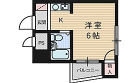 アーサ壱番館 403 ｜ 大阪府高槻市大畑町（賃貸マンション1R・4階・18.00㎡） その2