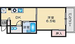 ラルゴカーサ 1DKの間取図画像