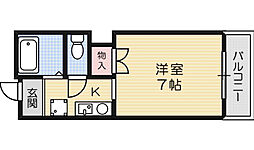メゾン・ルミエール 1Kの間取図画像