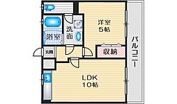 稲野第1ハイツ 1LDKの間取図画像