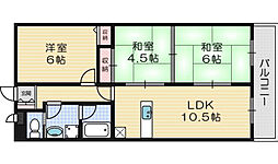 ボヌゥール2 3LDKの間取図画像