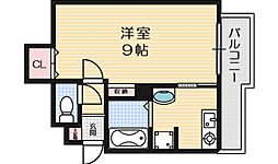 ビラ・シエル 1Kの間取図画像