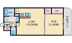 メゾン・ルミエール 1Kの間取図画像
