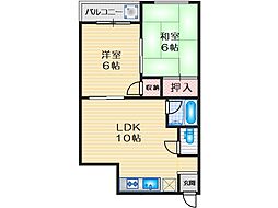 リバーライフ 2LDKの間取図画像