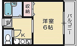 メゾン・アエロスタ 1Kの間取図画像