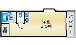 コトブキパークハイツ ワンルームの間取図画像