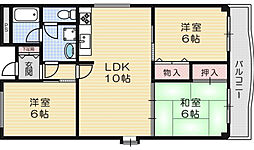 ノーブルハイム玉櫛 3LDKの間取図画像