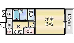 シロハイヌ 1Kの間取図画像